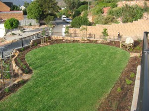 Fully landscaped garden for new house
